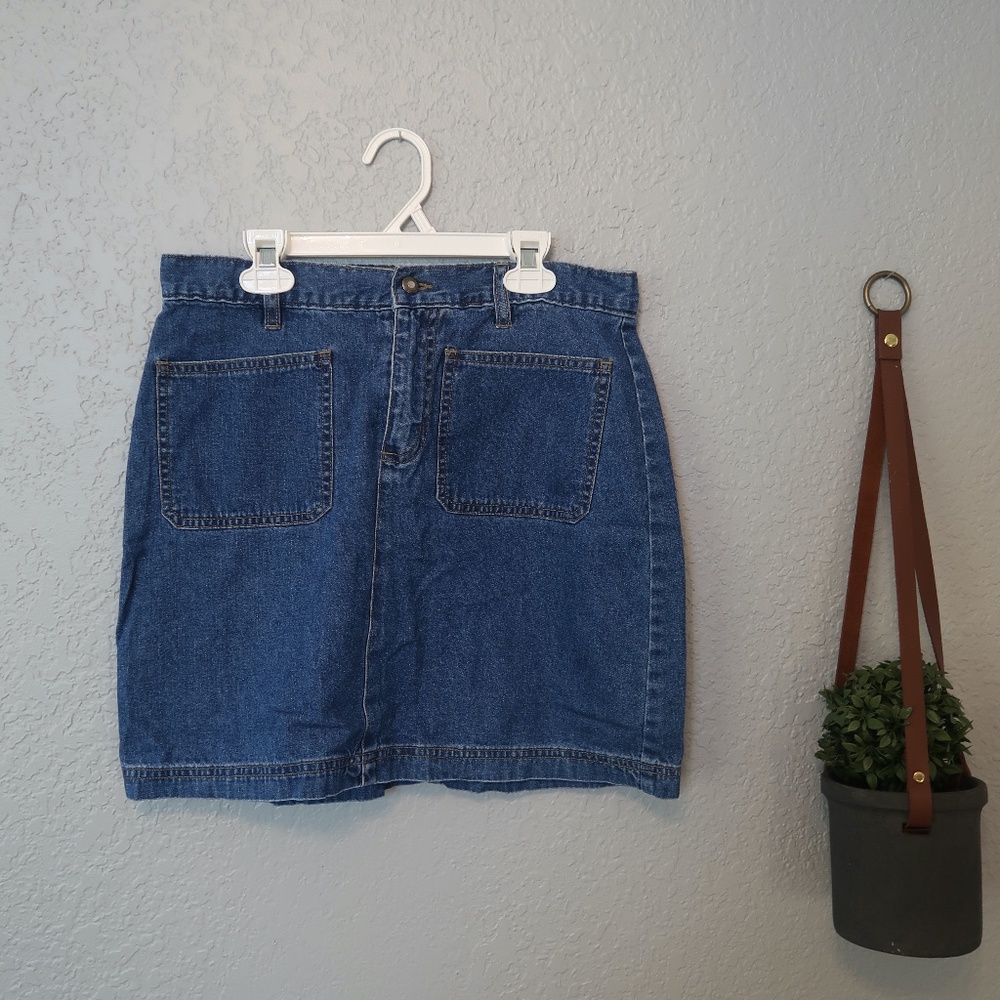 VINTAGE 90'S BUGLE BOY JEAN SKIRT {6}